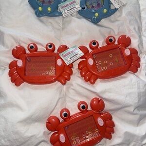 Red Crab Water Games Toy Kids Toys Easter Basket Beach Pool Toys Travel Games